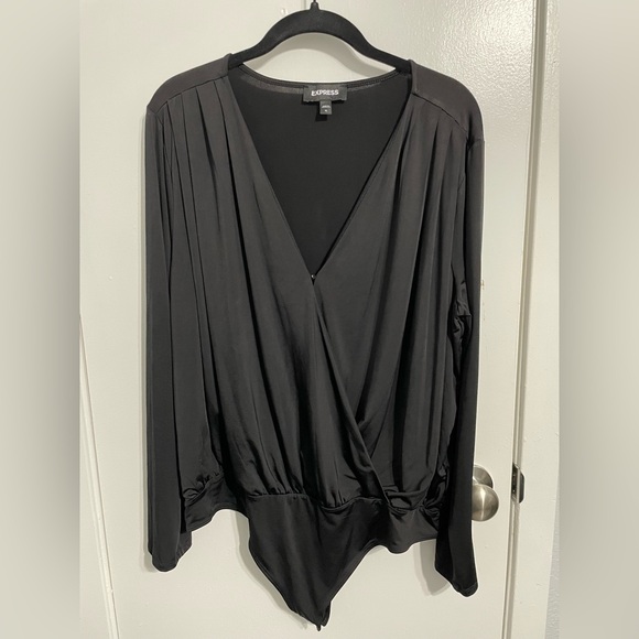 Express Women's Elegant Black Bodysuit - Picture 1 of 3